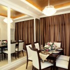 Flowers in table setting