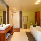 Bathroom Floor Made of Mixed Surfaces