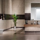 Bathroom Floor Made of Stone