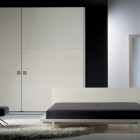 Bed and Cabinet with Crisp Lines