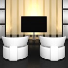 Modern home theater room