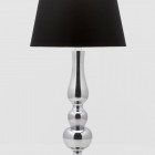 Lamp with black shade